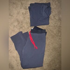 Dark grey figs scrubs